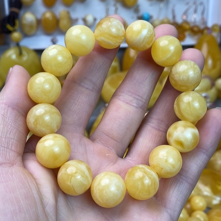 蜜蜡手串未镶嵌蜜蜡手串