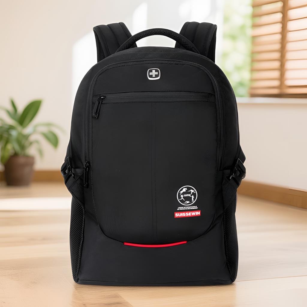 SUISSEWIN【国货】祥兴男女士双肩包大容量电脑背包初中生高中书包