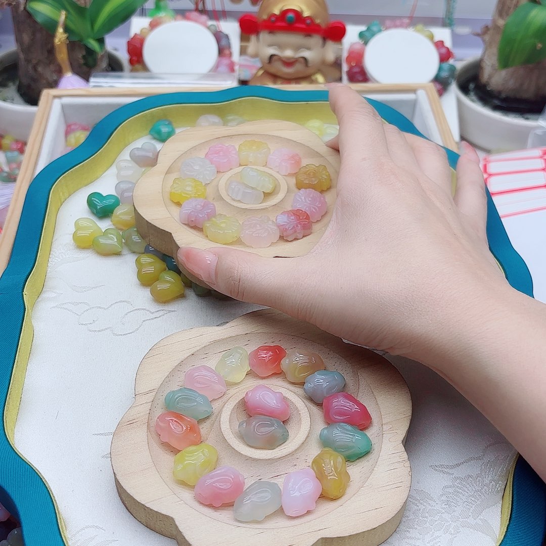 木****玛瑙/玉髓未镶嵌手链盐源9