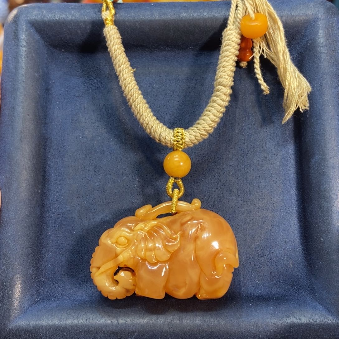 蜜蜡颈饰未镶嵌蜜蜡