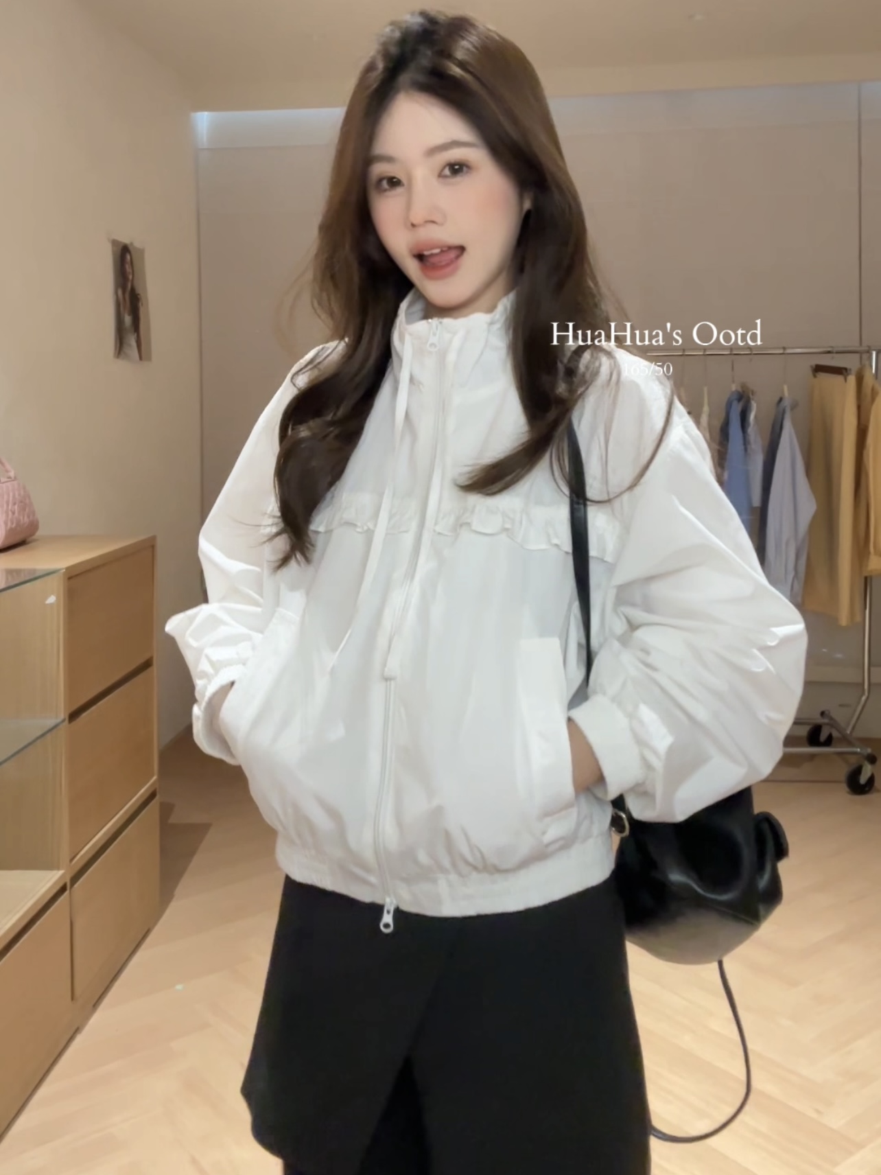 【花花】花边外套~少女感花边抽绳宽松休闲百搭设计款外套