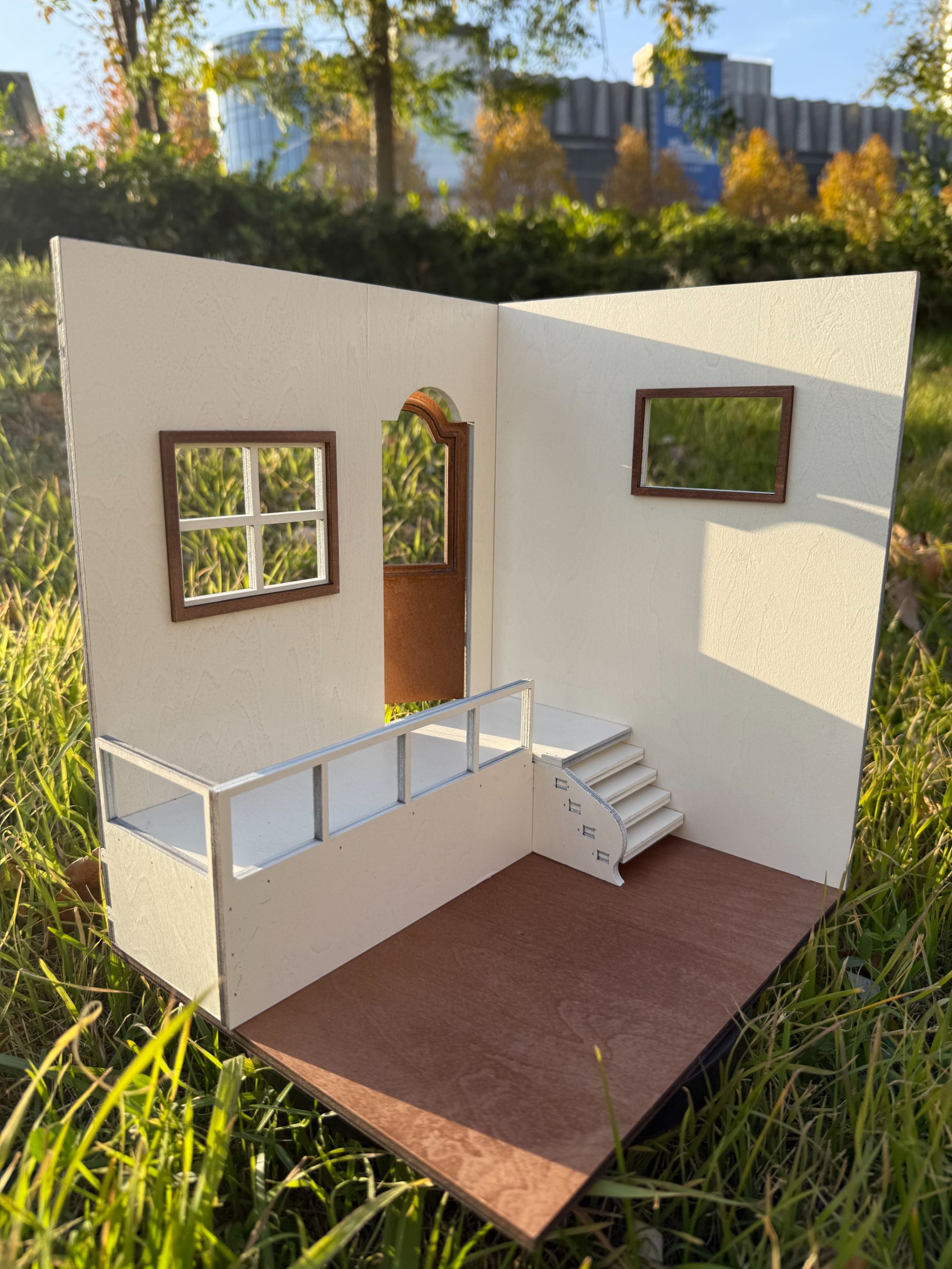 @直播专用@微缩潮玩摆件bjd娃屋12分可用纯木质场景