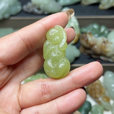 和田玉颈饰未镶嵌可*