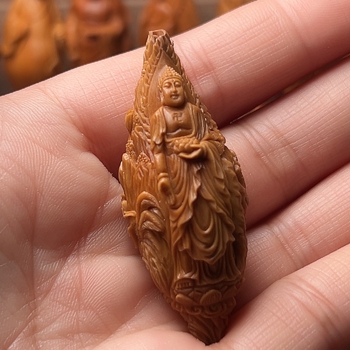 橄榄核吊坠梅**案橄榄核