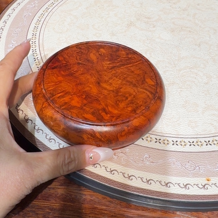 大果紫檀（缅甸花梨）花梨木瘤疤底座12-3.5