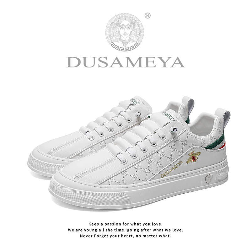 DUSAMEYA/一脚蹬青年青少年休闲鞋休闲板鞋低帮鞋子透气6789