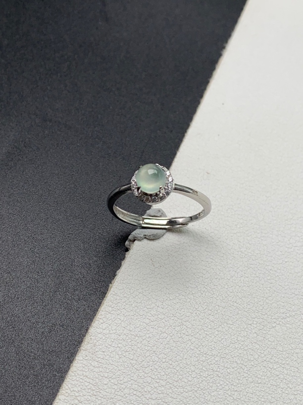 天然翡翠A货简约款戒指品质时尚百搭