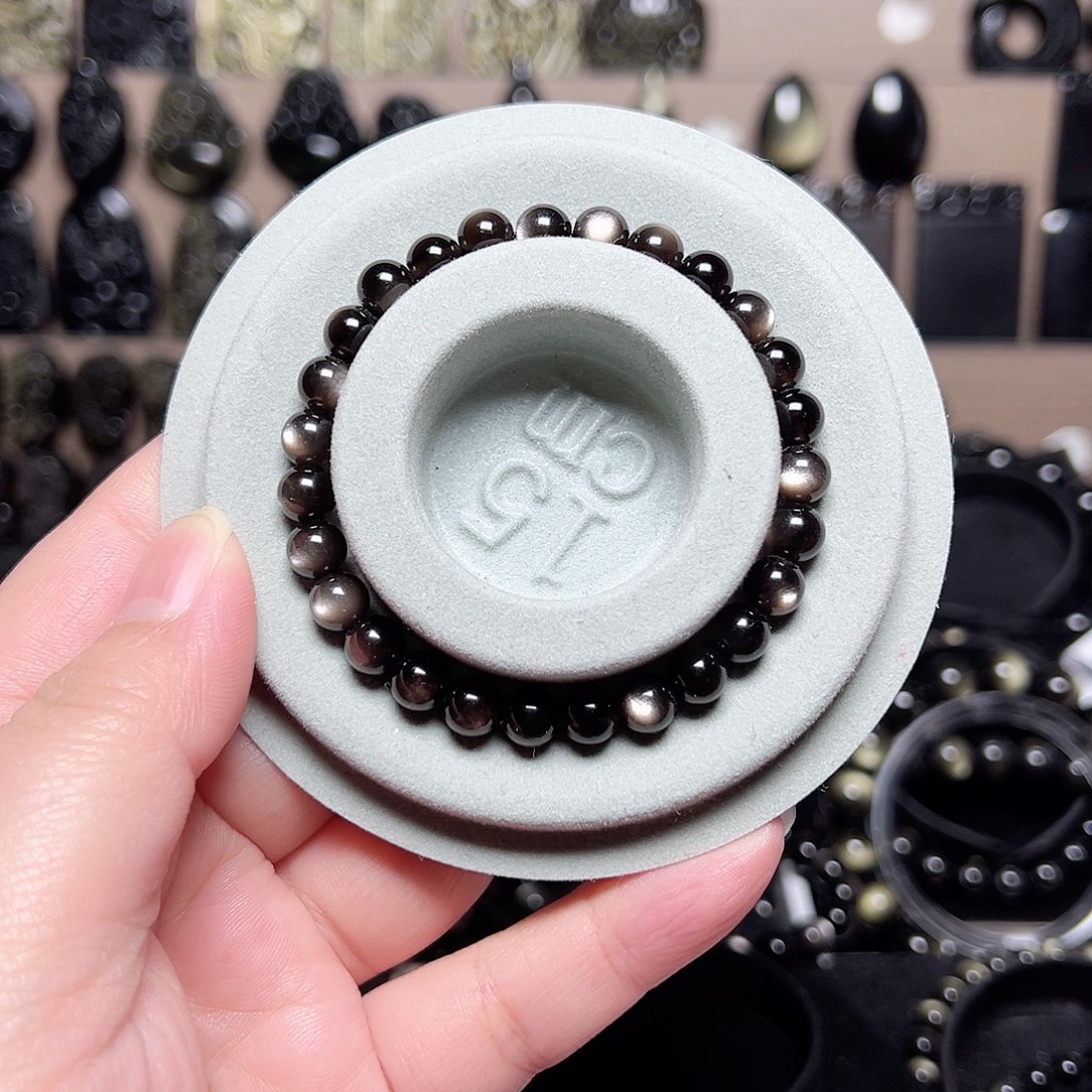 未镶嵌黑曜岩手链