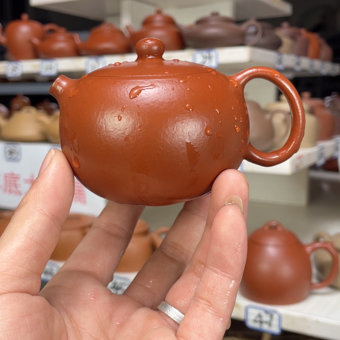 紫砂茶壶小煤窑朱泥全手工160毫升