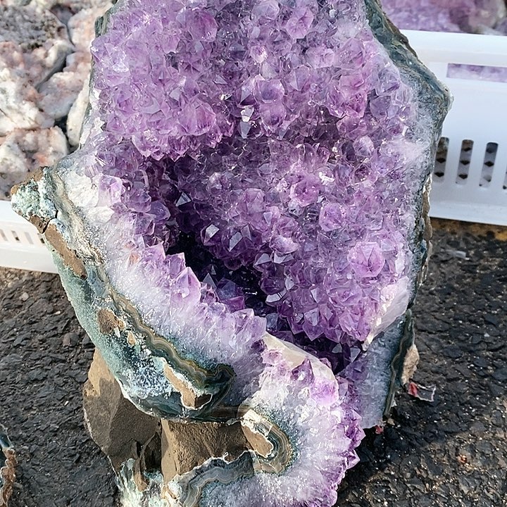 【闪购商品】紫晶珠宝半成品银S925镶嵌露****a紫水晶