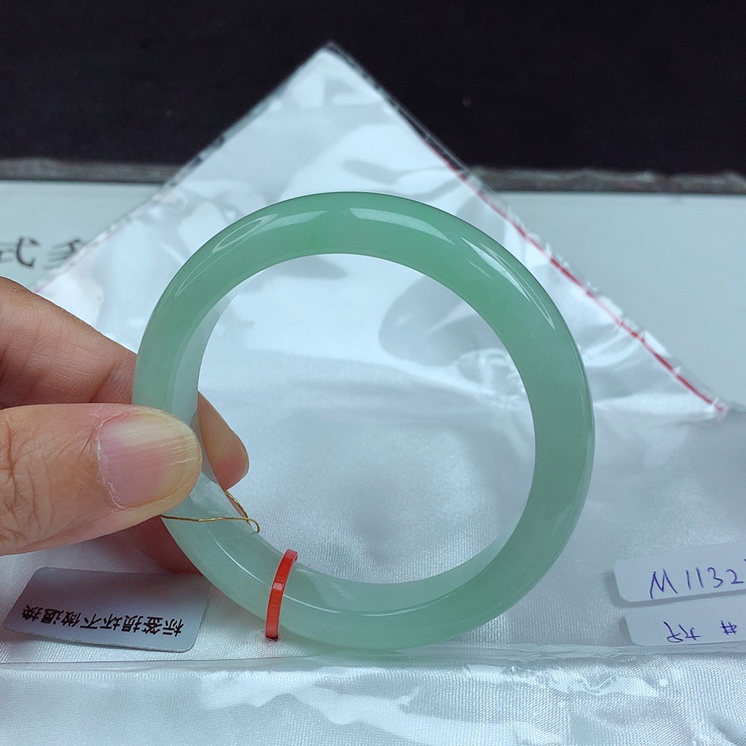 未镶嵌手镯翡翠54圈3244