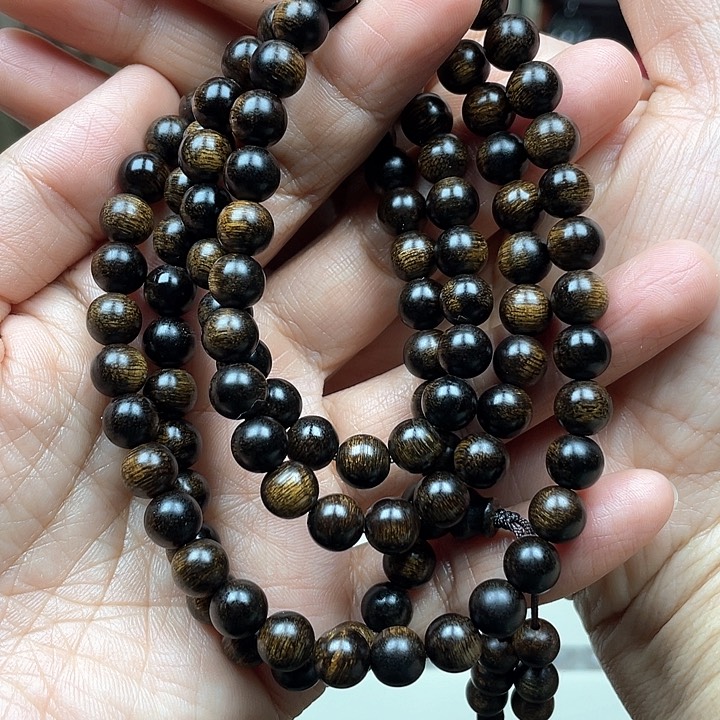 沉香手串甜*越南芽庄白奇楠留疤料