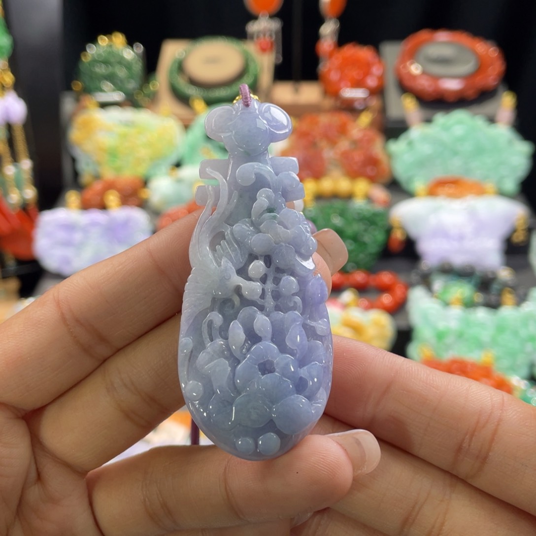 翡翠颈饰未镶嵌代编织