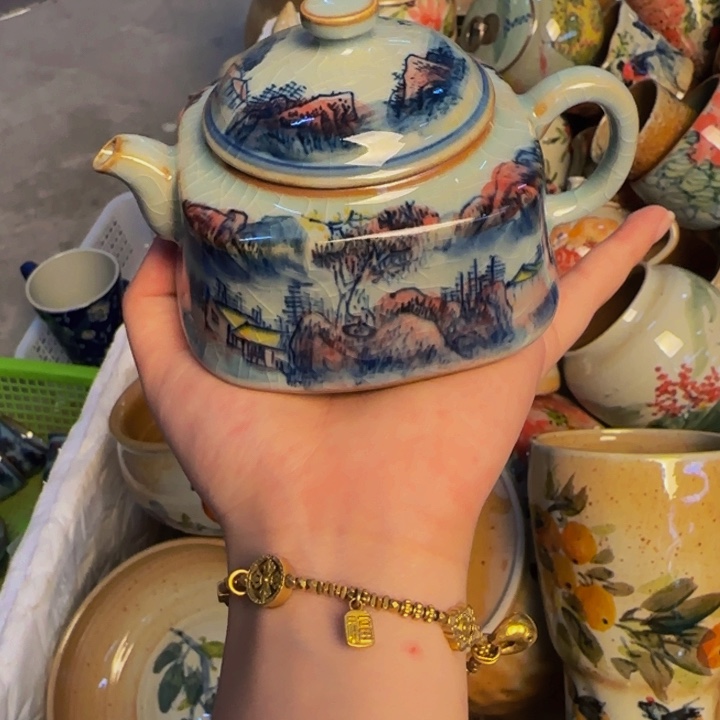 瓷片景德镇陶瓷手工手绘