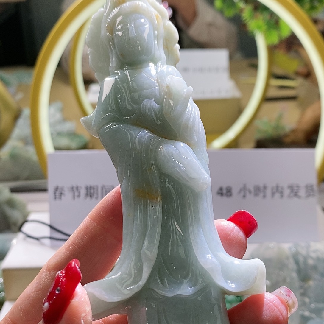 【闪购商品】翡翠颈饰未镶嵌观音