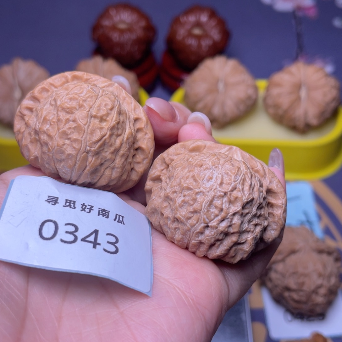 文玩核桃把件南瓜墩 41 0343