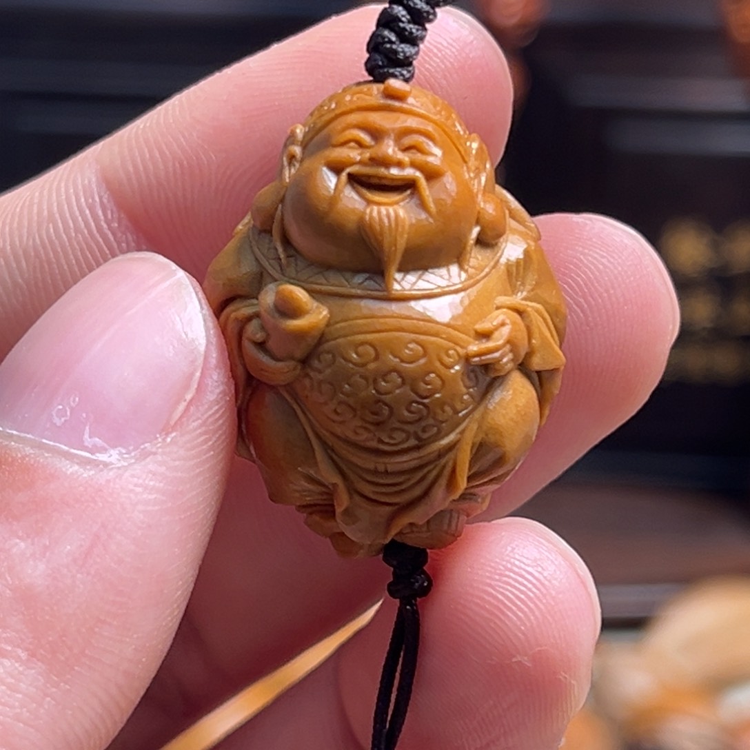 橄榄核吊坠2.3财神爷