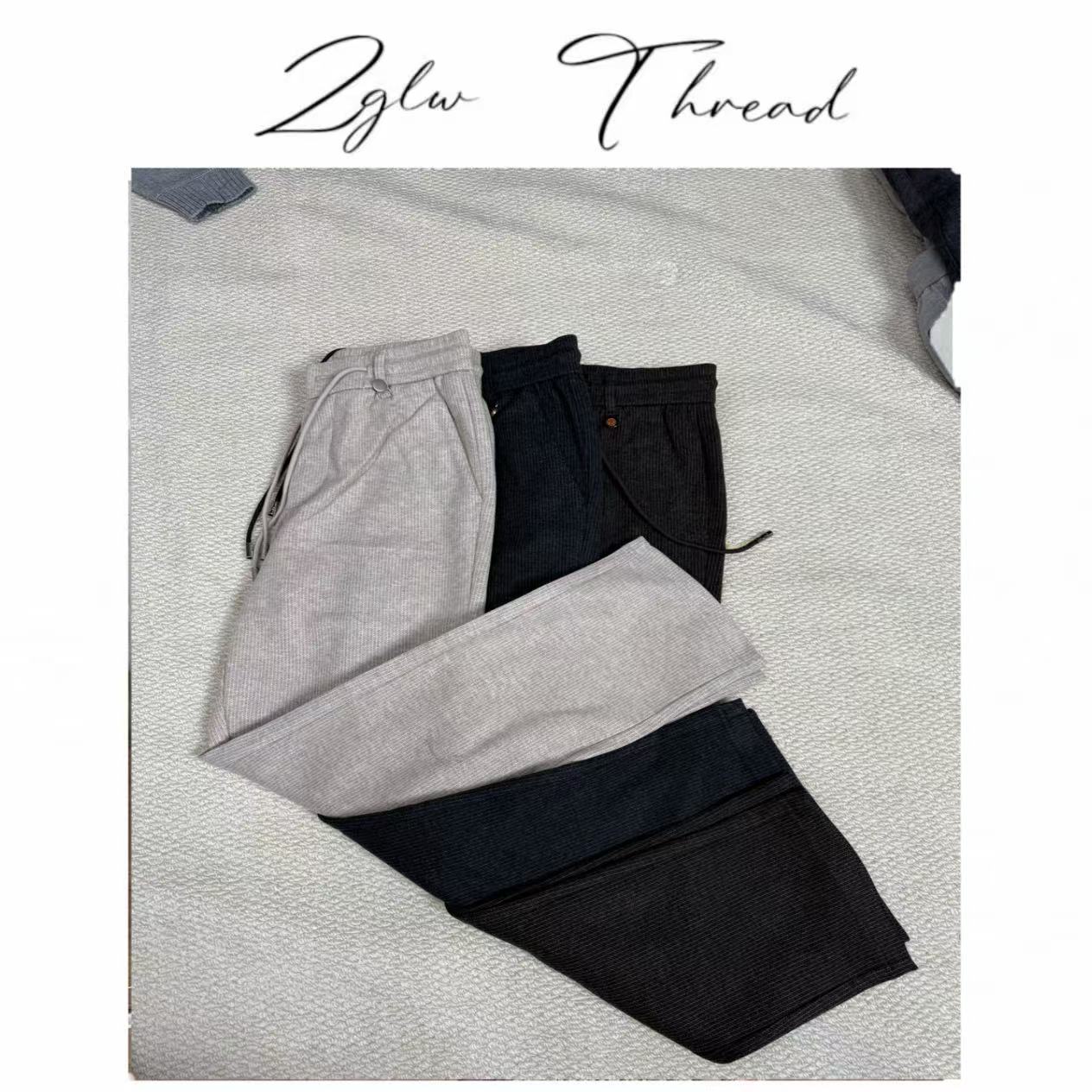 25FW新款羊毛条纹休闲裤