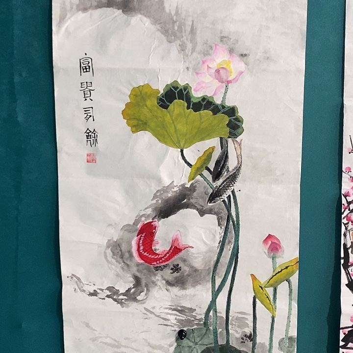 国画三尺手绘花鸟