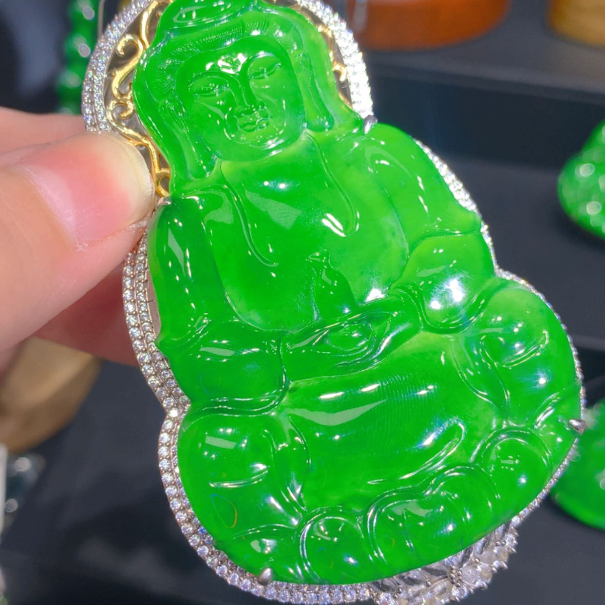 【闪购商品】翡翠颈饰银S925镶嵌5565656535