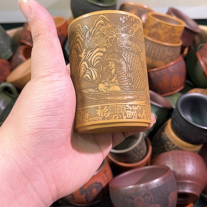 茶杯紫砂全手工紫砂主任杯