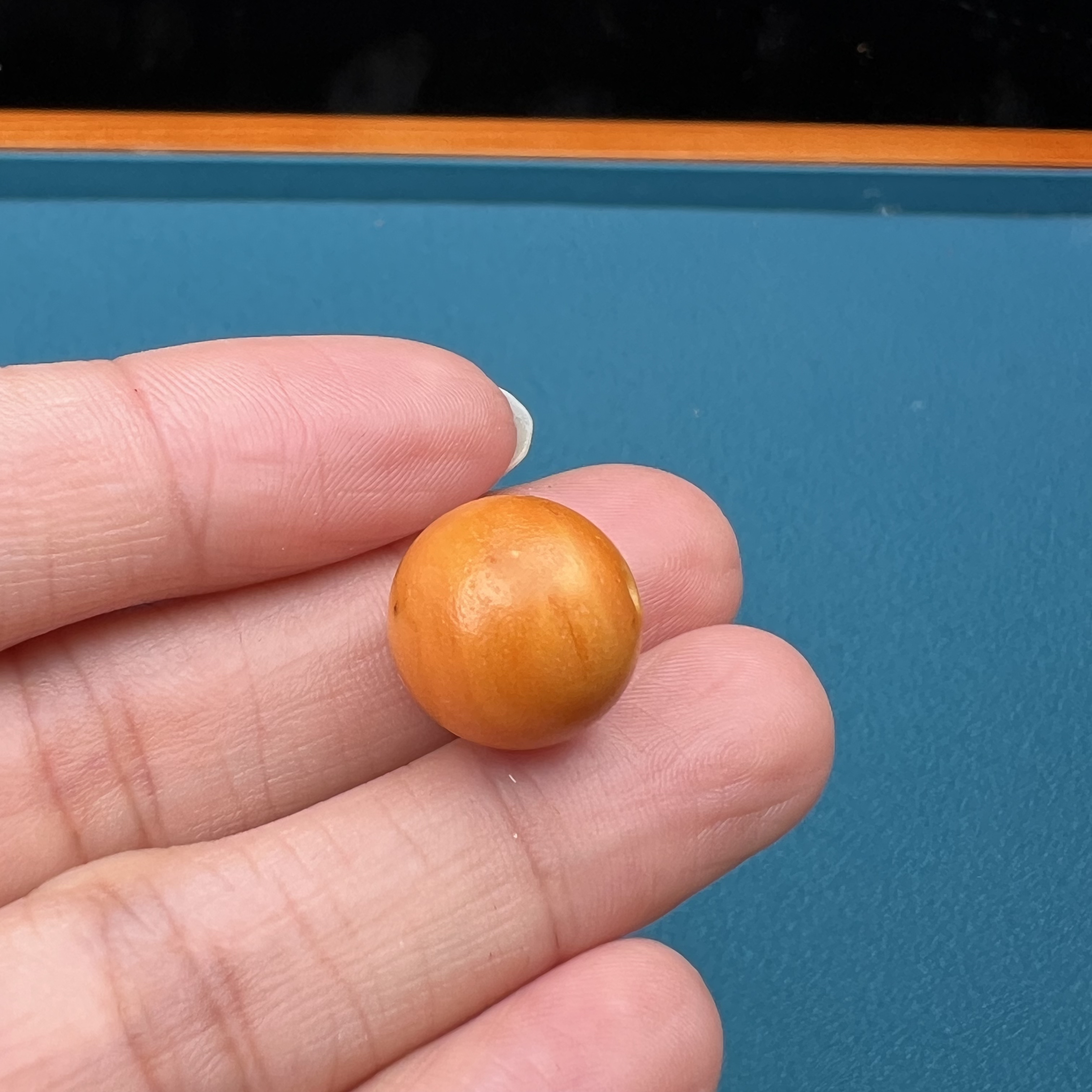 Y1577天然蜜蜡藏区回流马蹄老蜡13mm 1.3克 抖音基地质检发货