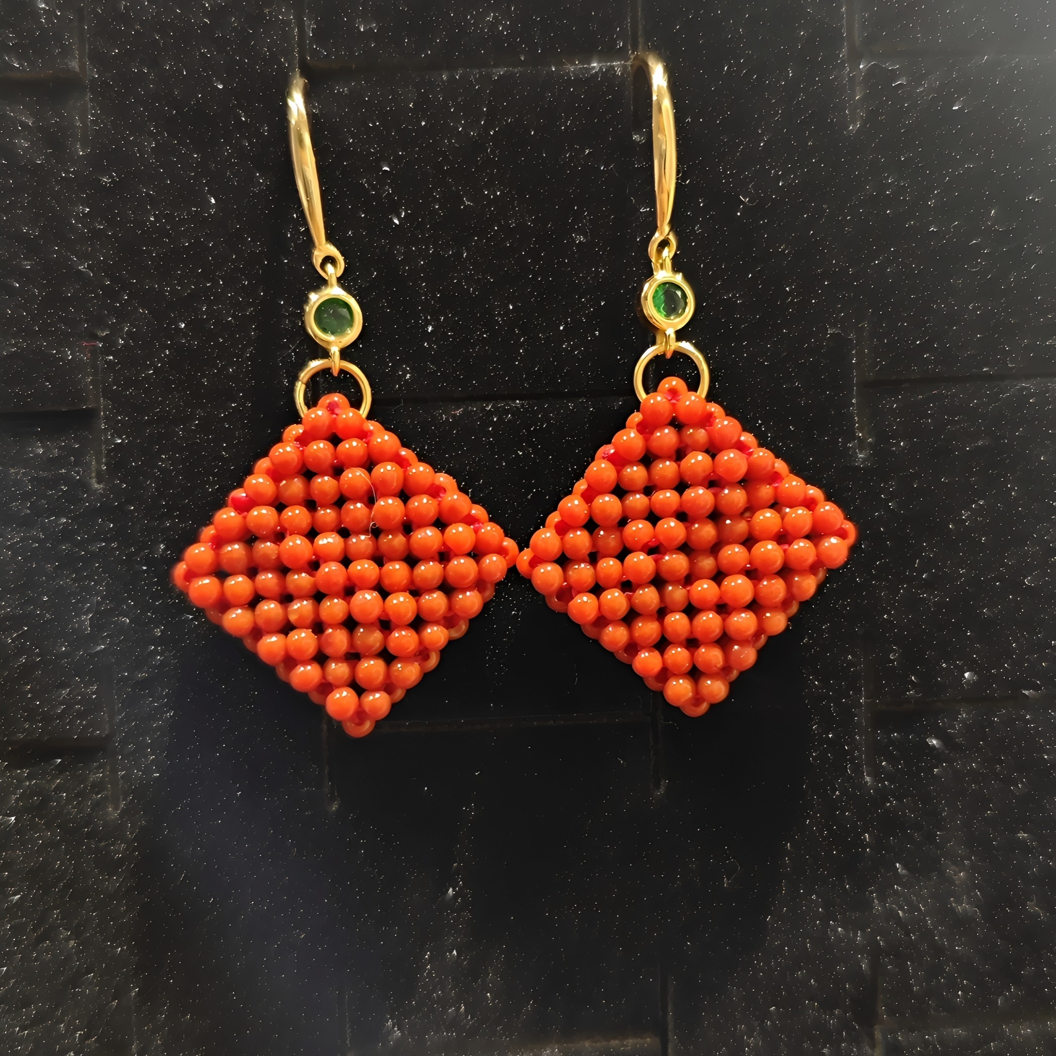 保山原矿南红耳坠