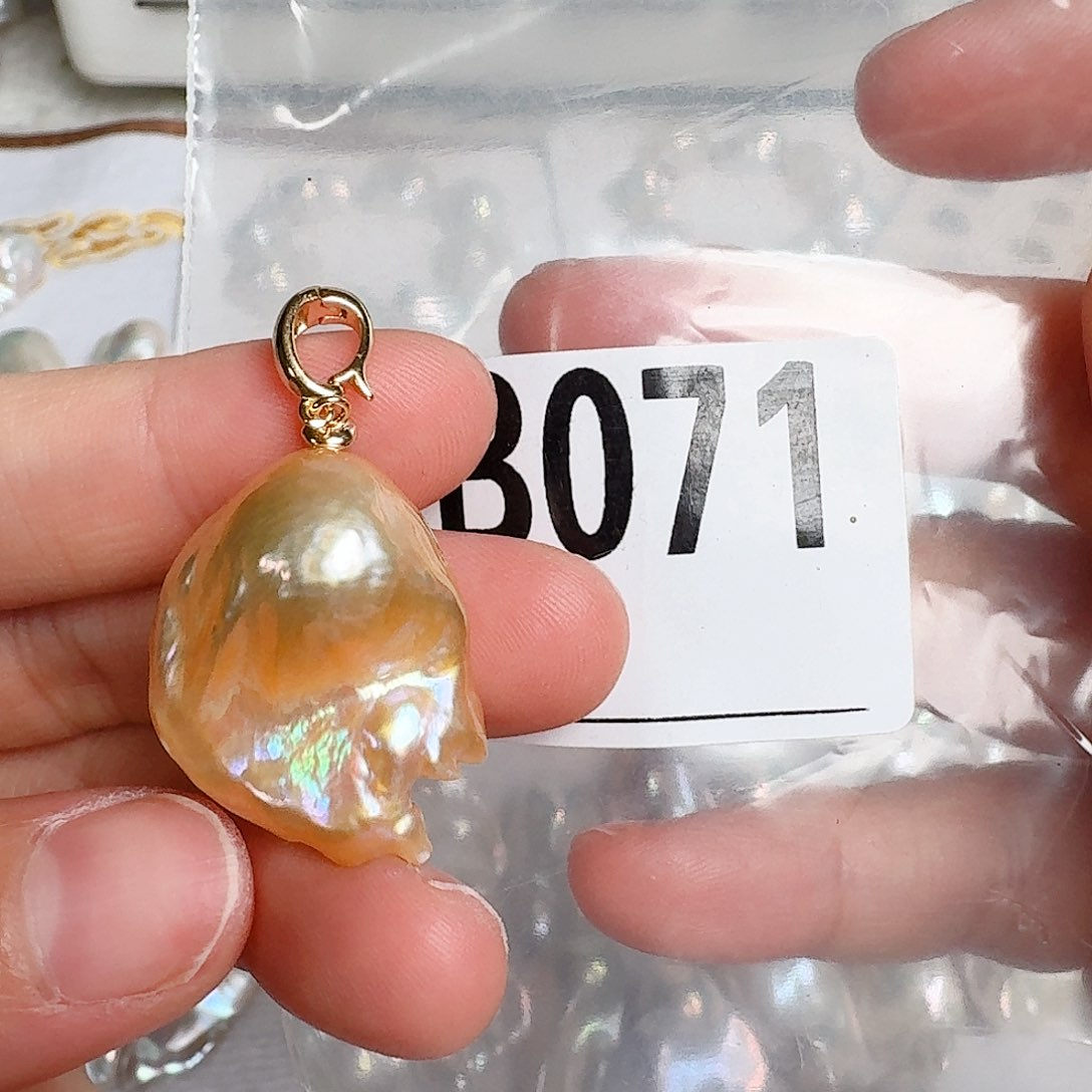 淡水珍珠颈饰银S925镶嵌