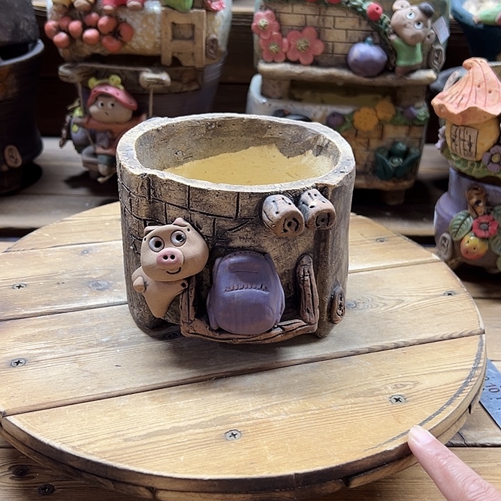 嘻哈多肉花盆百搭