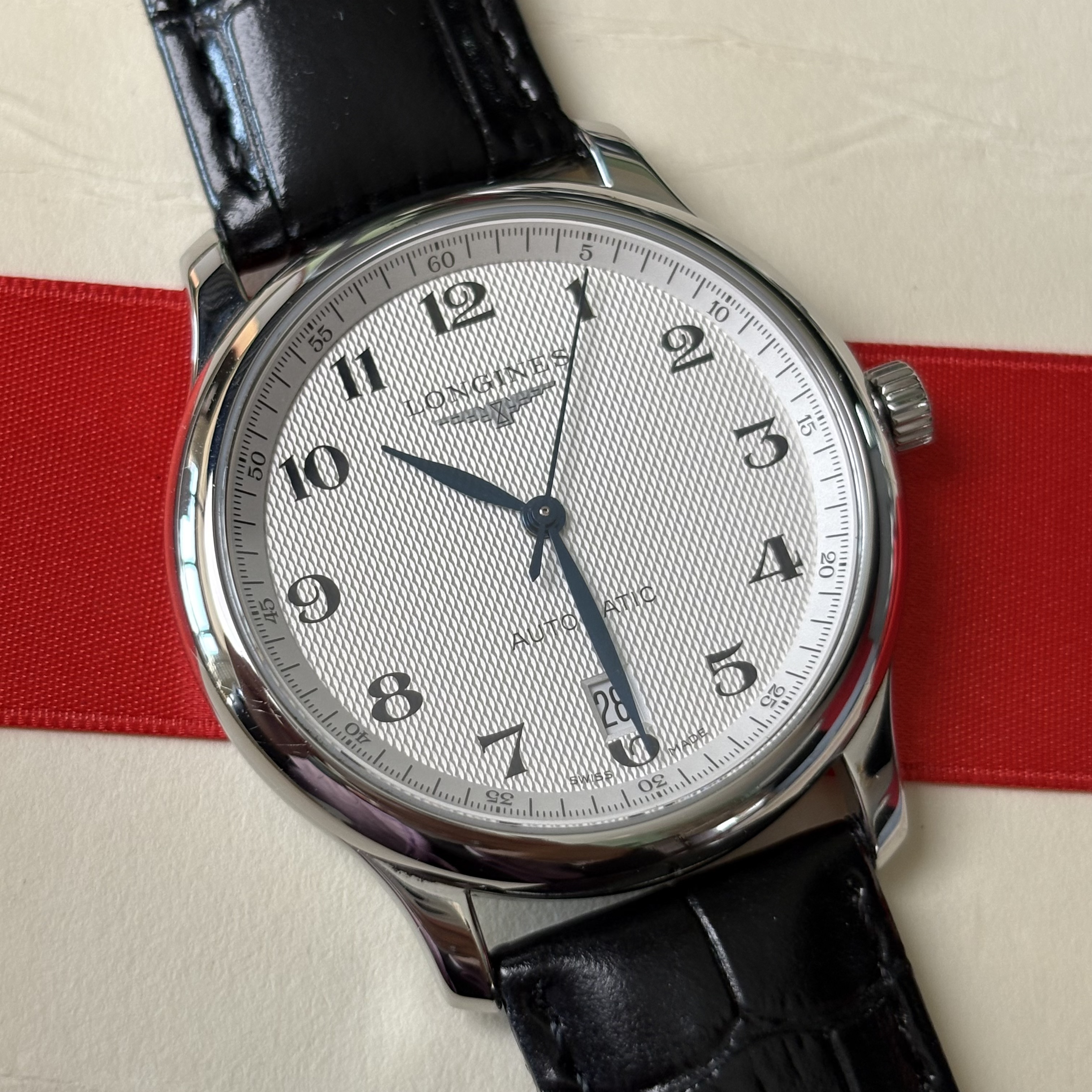 99新 Longines/浪琴 名匠系列白盘数字表径38.5mm