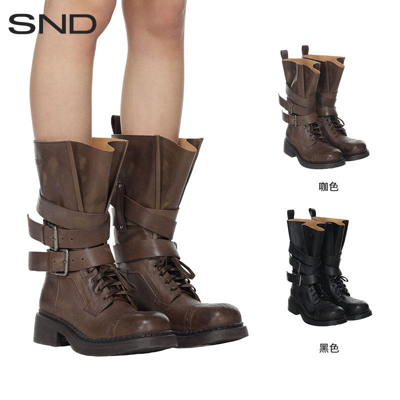 【ETHOR 设计师品牌】SND SS25  搭扣袢机车靴时尚