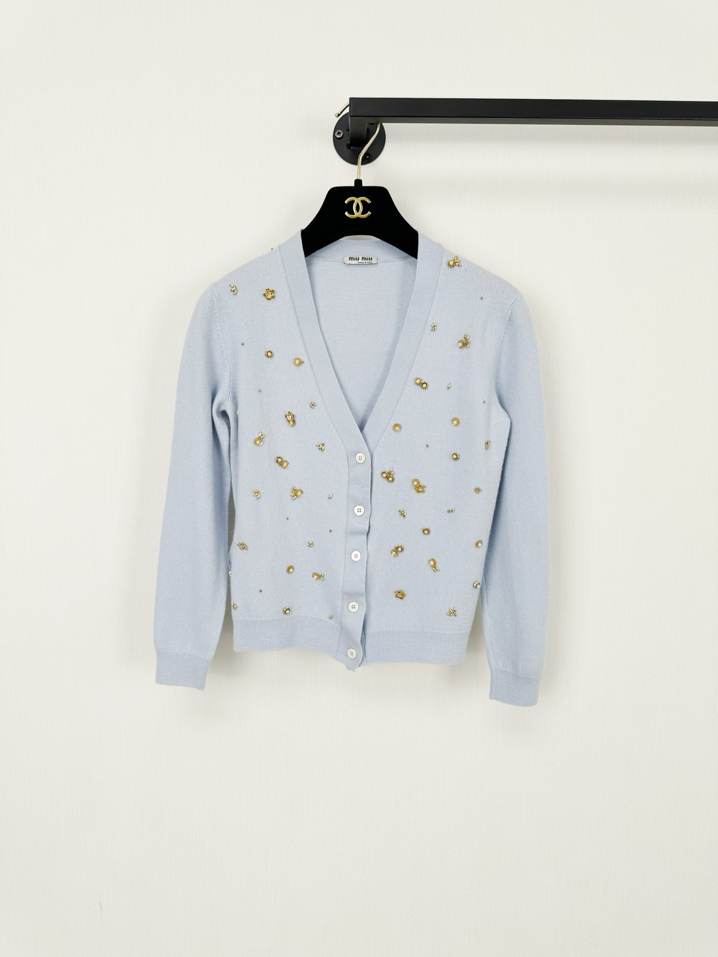 99新 MIU MIU/缪缪 Miumiu缪缪开衫 正品 38码 专柜1万多购