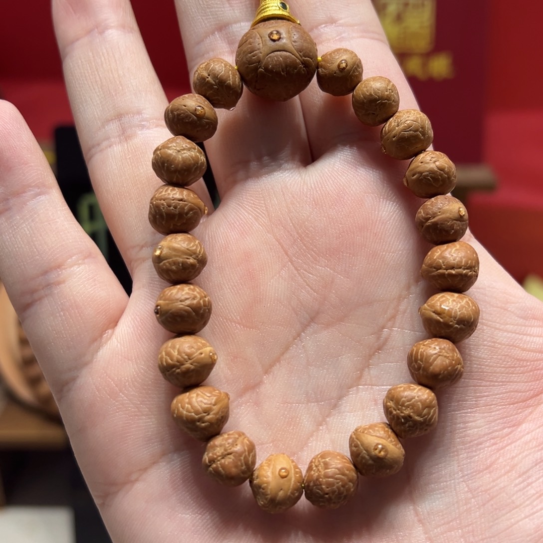 手串凤眼菩提9.6-10.1mm尼泊尔凤眼菩提单圈