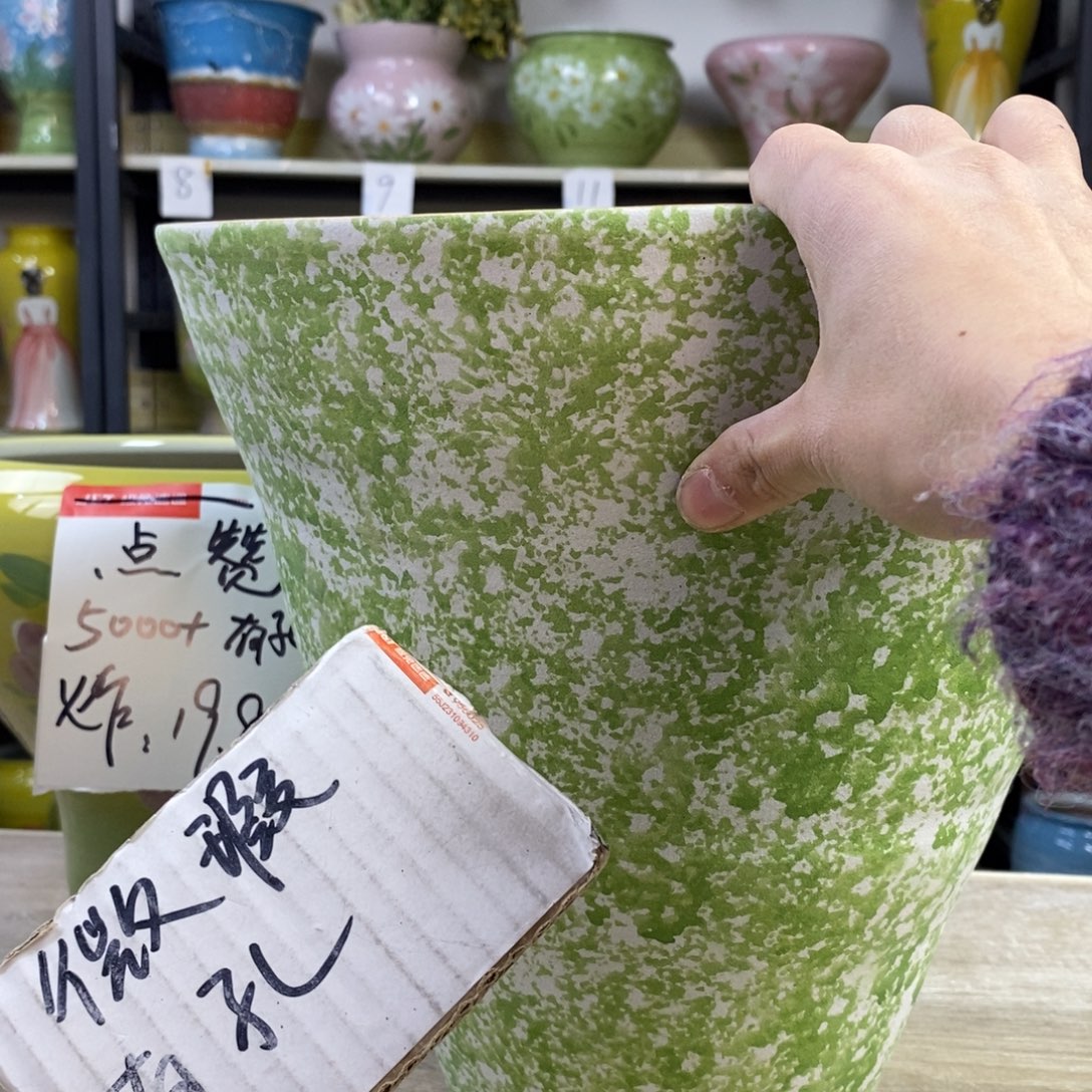 景德镇手工手绘陶瓷花盆