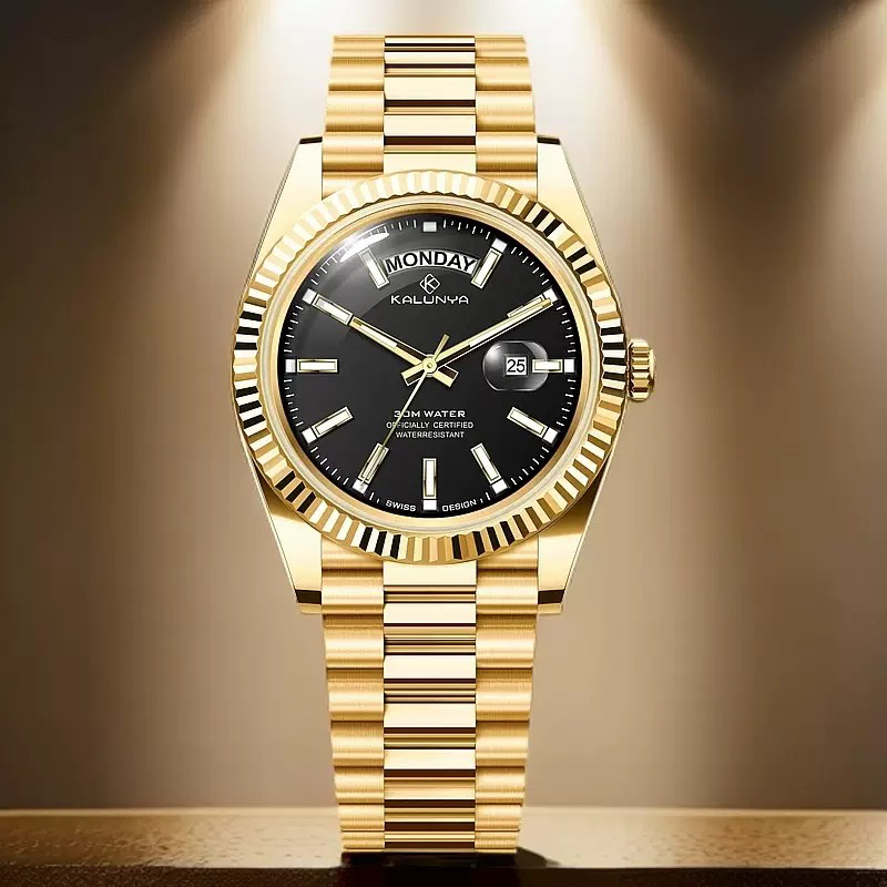 日志黑冰糖系列男士机械腕表3235石英机芯高端定制腕表手表