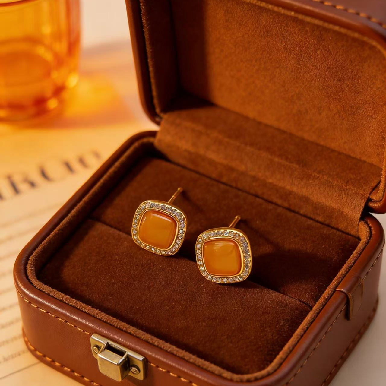 925银耳饰 a835古丽古丽【小方糖银耳钉】精致百搭方糖耳环00389