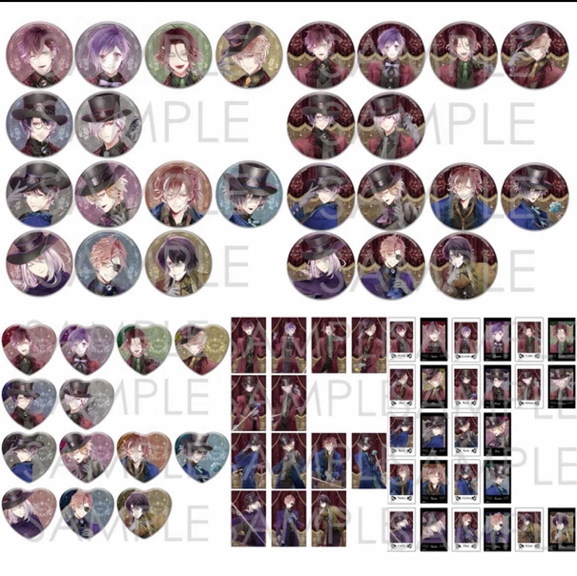 【魔鬼恋人】暗夜玫瑰系列吧唧/拍立得/亚克力砖盲盒