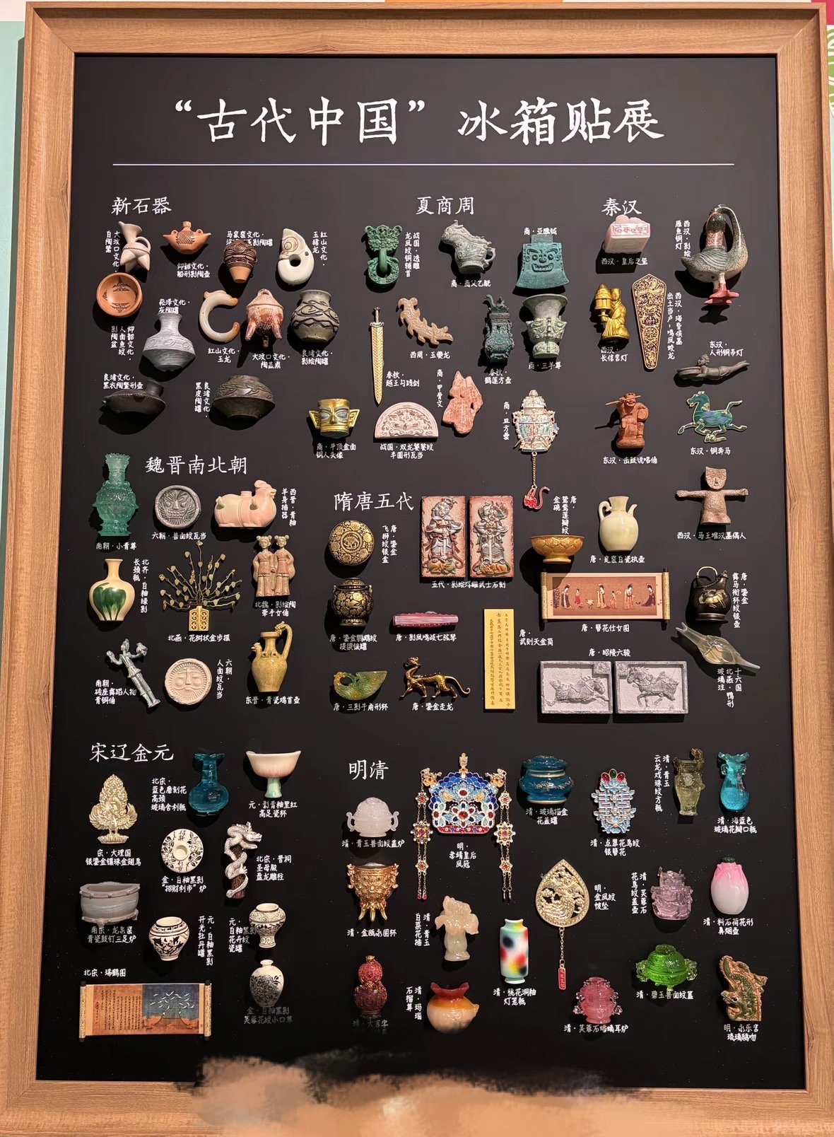 【文物版冰箱贴】华夏五千年历史文物文创冰箱贴装饰礼品手办摆件