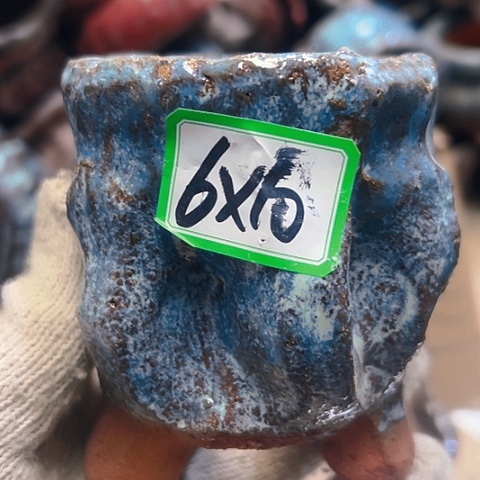 红陶粗陶花盆手工