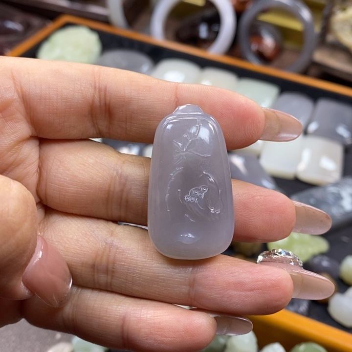 和田玉未镶嵌颈饰