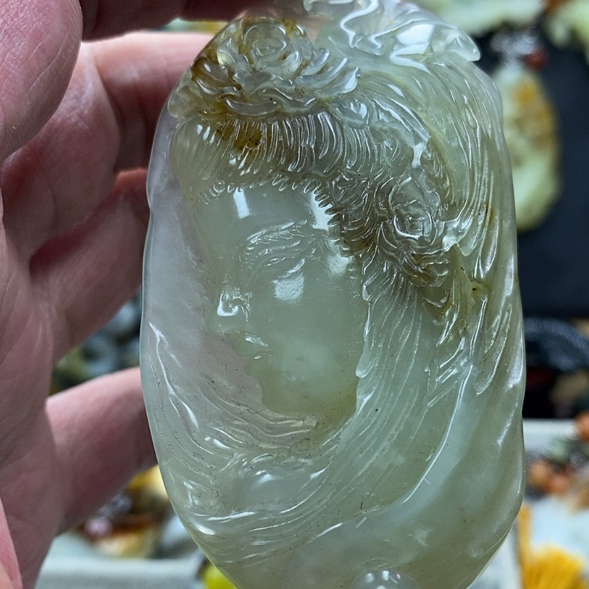 【闪购商品】蛇纹石玉吊坠未镶嵌