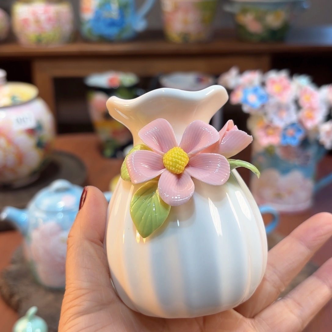 景德镇手绘高温釉下彩陶瓷茶具