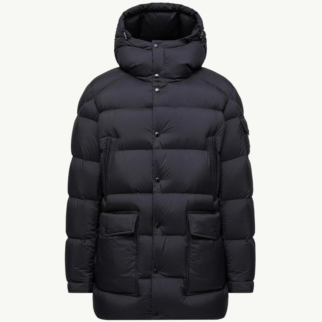 未使用 MONCLER 盟可睐Bretagne男士连帽短款羽绒服夹克外套