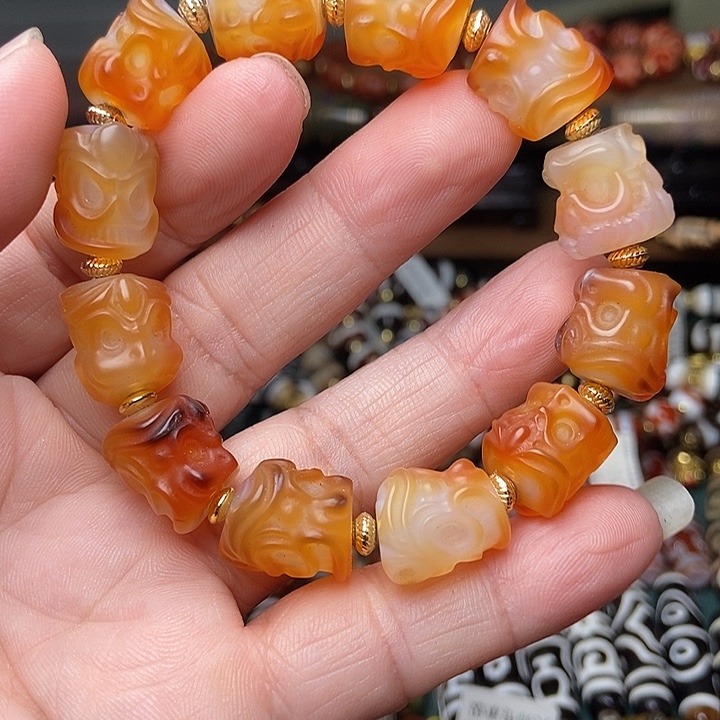 玛瑙/玉髓未镶嵌手链