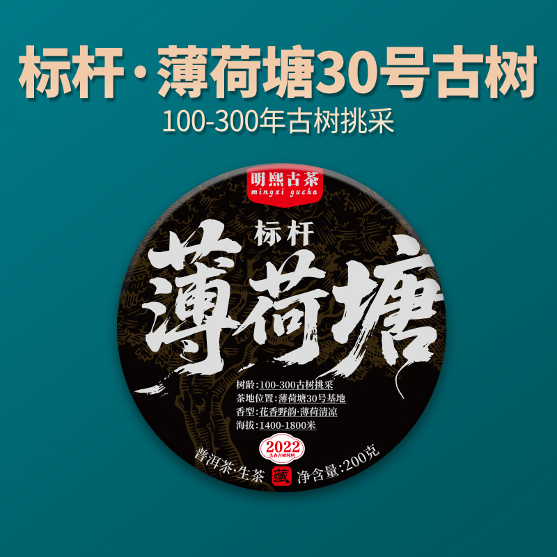 【明熙古茶】（双十一）2022年薄荷塘标杆古树200克