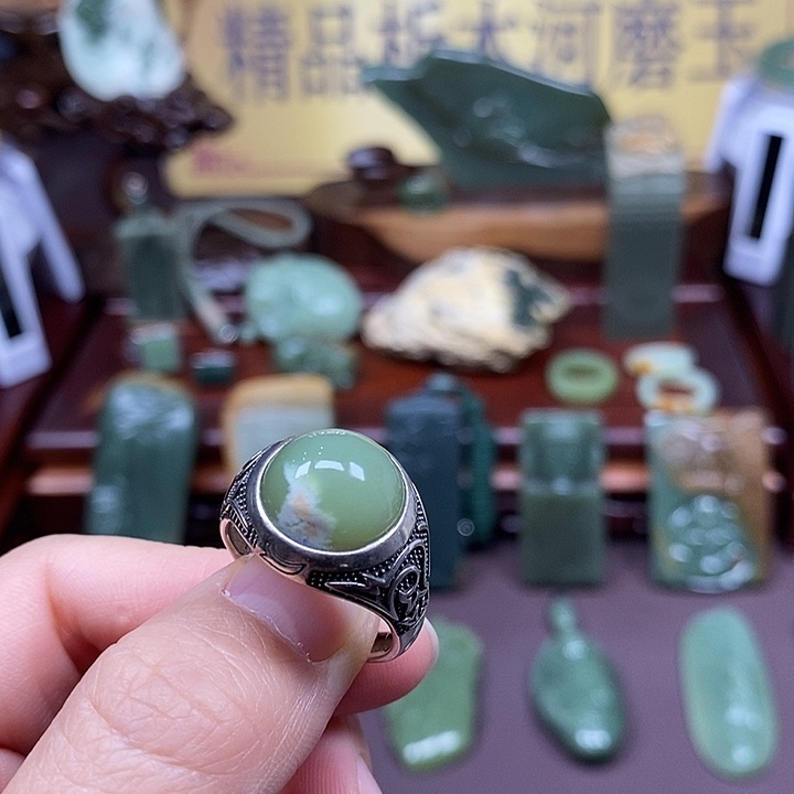 岫岩河磨玉（透闪石质玉）析木未镶嵌用****0