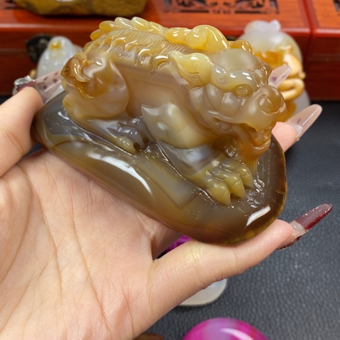 玛瑙/玉髓手把未镶嵌