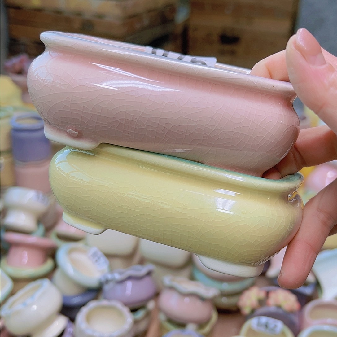 红陶陶瓷花盆当场满12包邮