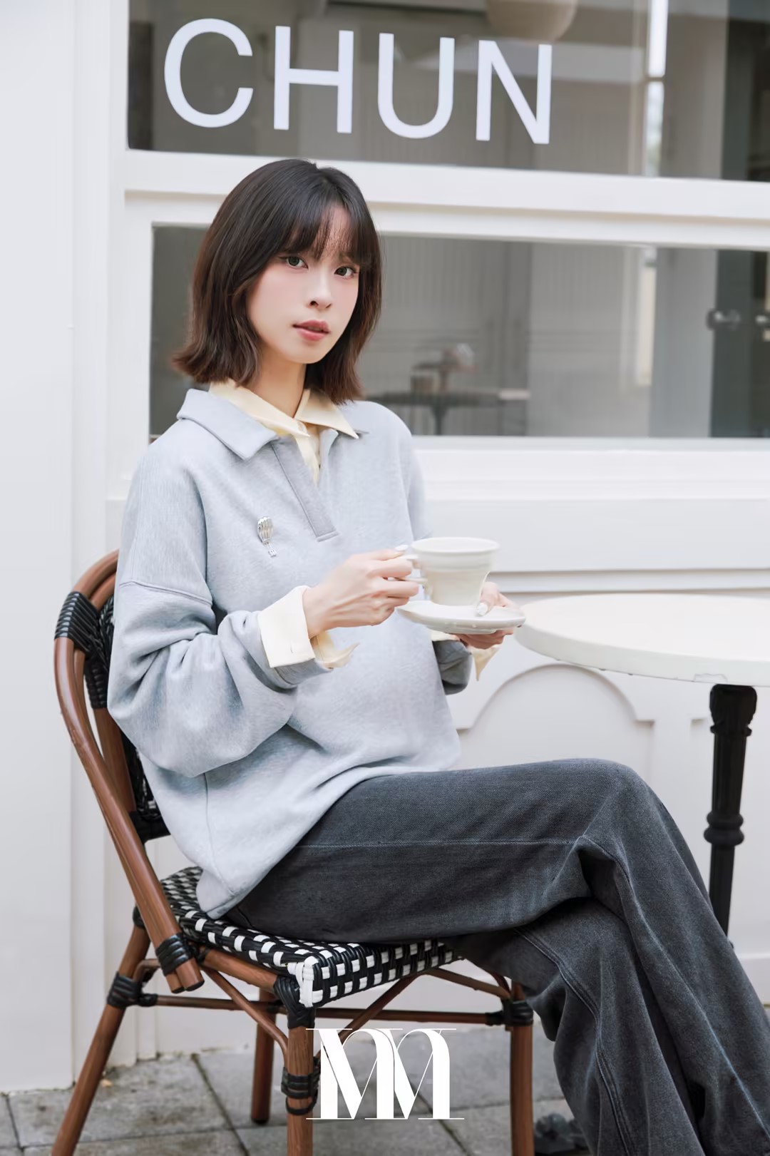 mithworld麦标V领长袖卫衣 女常规款