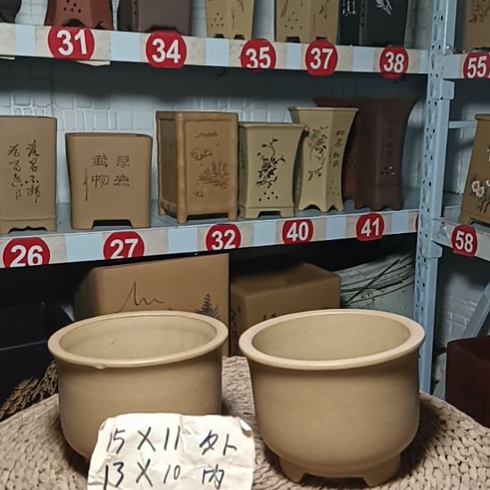 红陶陶瓷盆景花盆